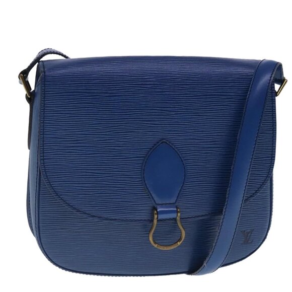 LOUIS VUITTON Epi Saint Cloud GM Shoulder Bag Toledo Blue M52195 LV Auth ar12563 - Picture 1 of 15